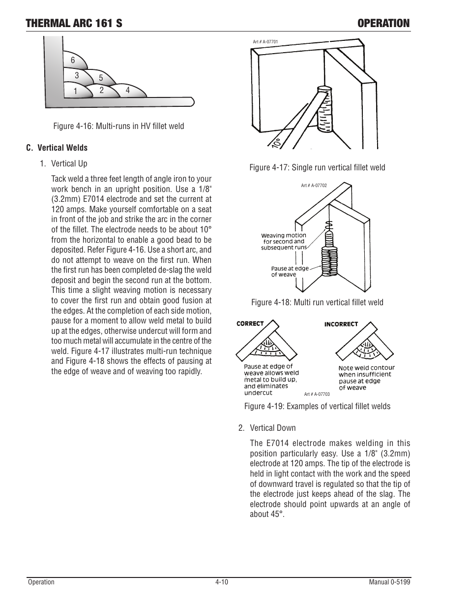 Thermal arc 161 s operation | Tweco 161 S Inverter Arc Welder User Manual | Page 36 / 52