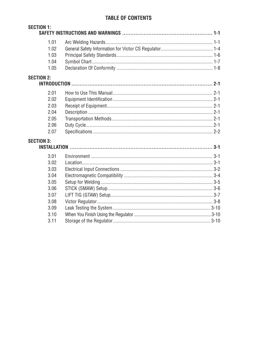 Tweco 161 S Inverter Arc Welder User Manual | Page 4 / 52