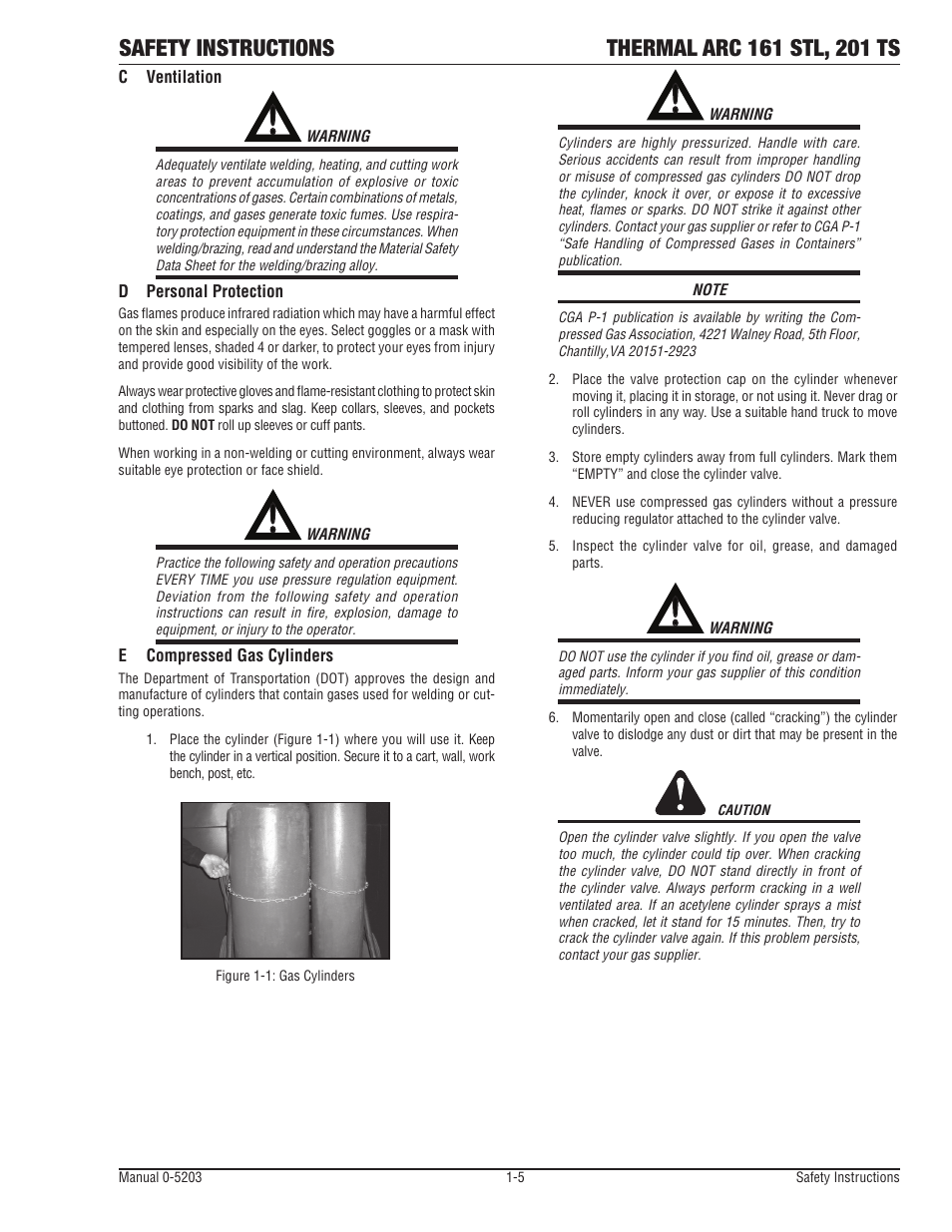 Tweco 201 ts Thermal Arc User Manual | Page 11 / 58