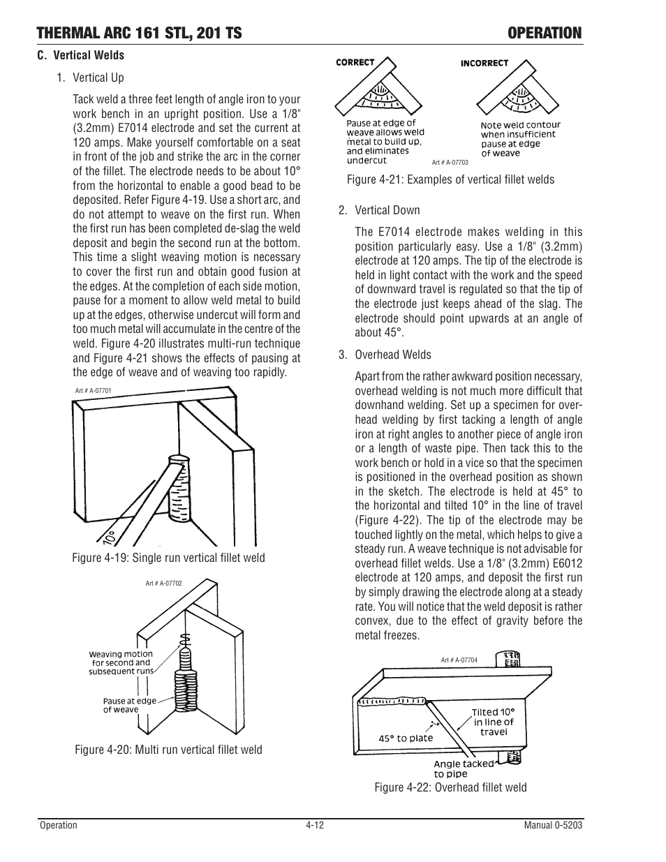 Tweco 201 ts Thermal Arc User Manual | Page 42 / 58