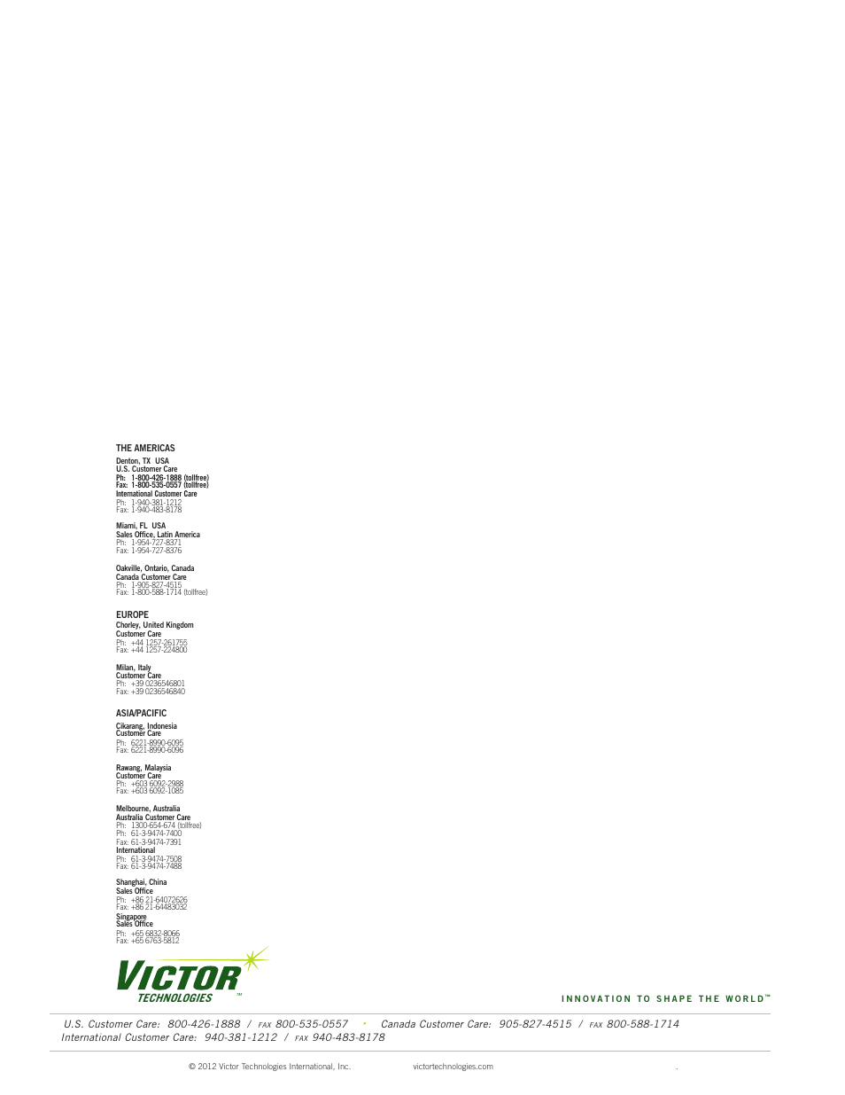 Technologies | Tweco 201 ts Thermal Arc User Manual | Page 58 / 58