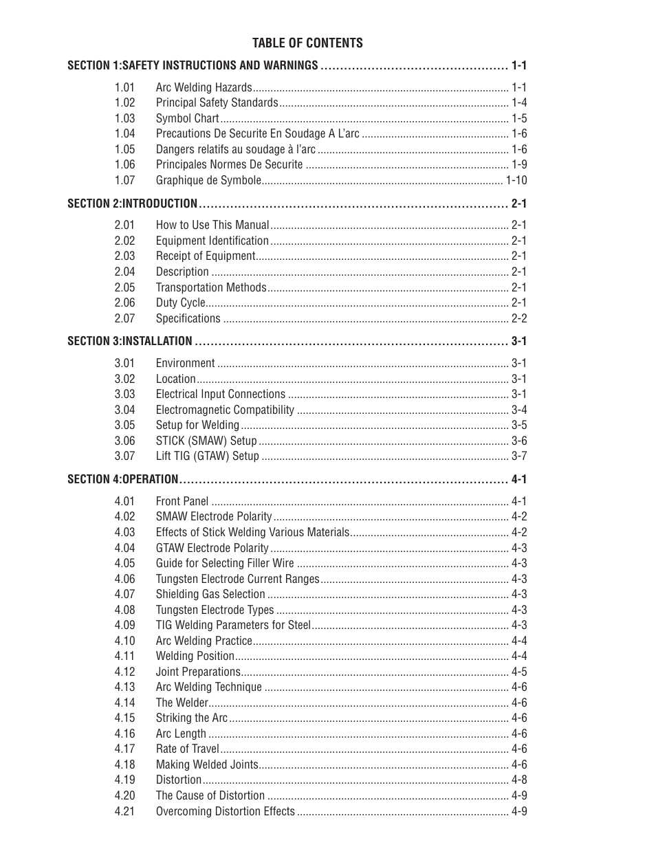 Tweco 95 S Thermal Arc(Jan2013) User Manual | Page 4 / 48