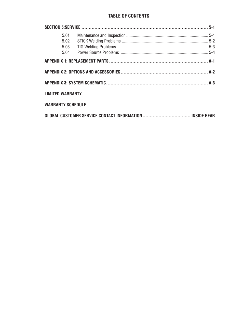 Tweco 95 S Thermal Arc(Jan2013) User Manual | Page 5 / 48