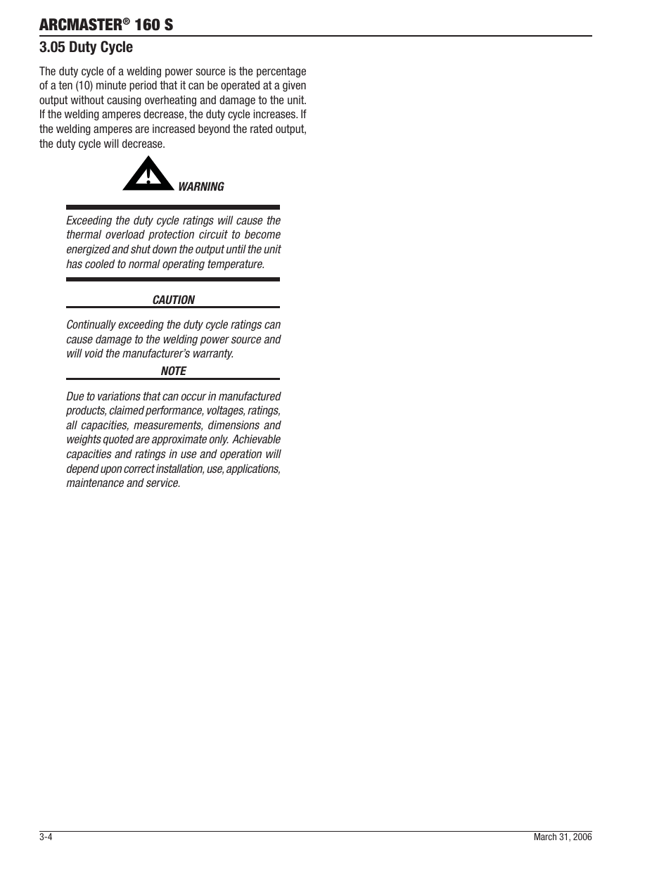 Arcmaster, 160 s | Tweco 160 S Arcmaster User Manual | Page 22 / 54