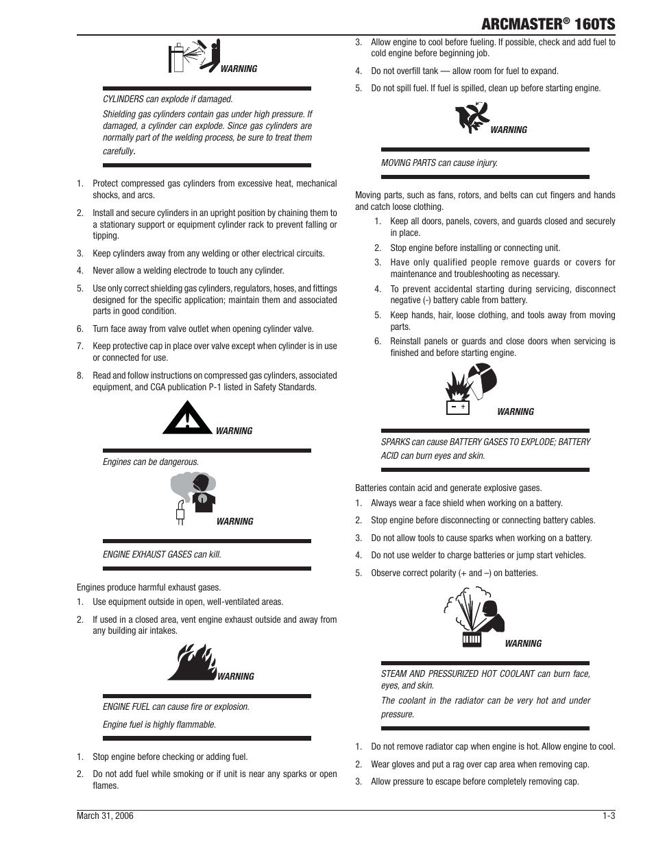 Arcmaster, 160ts | Tweco 160 TS Arcmaster User Manual | Page 9 / 60
