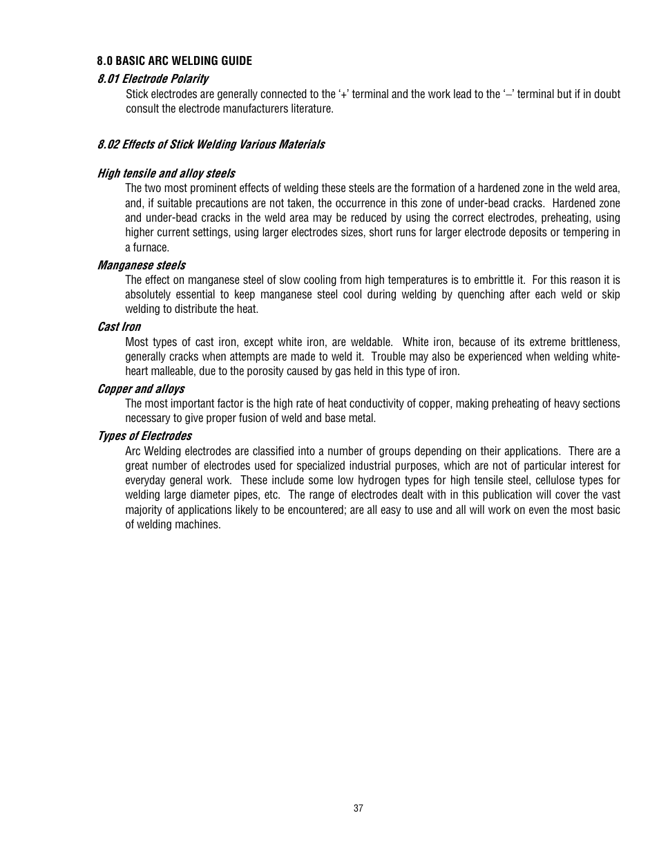 Tweco 200 ACDC Arcmaster(Feb2006) User Manual | Page 43 / 66