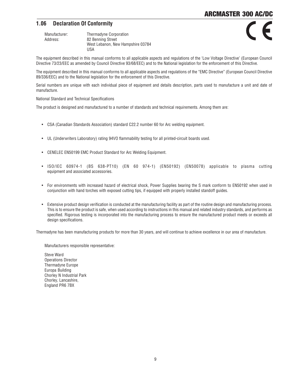Arcmaster 300 ac/dc | Tweco 300 ACDC Arcmaster User Manual | Page 15 / 66