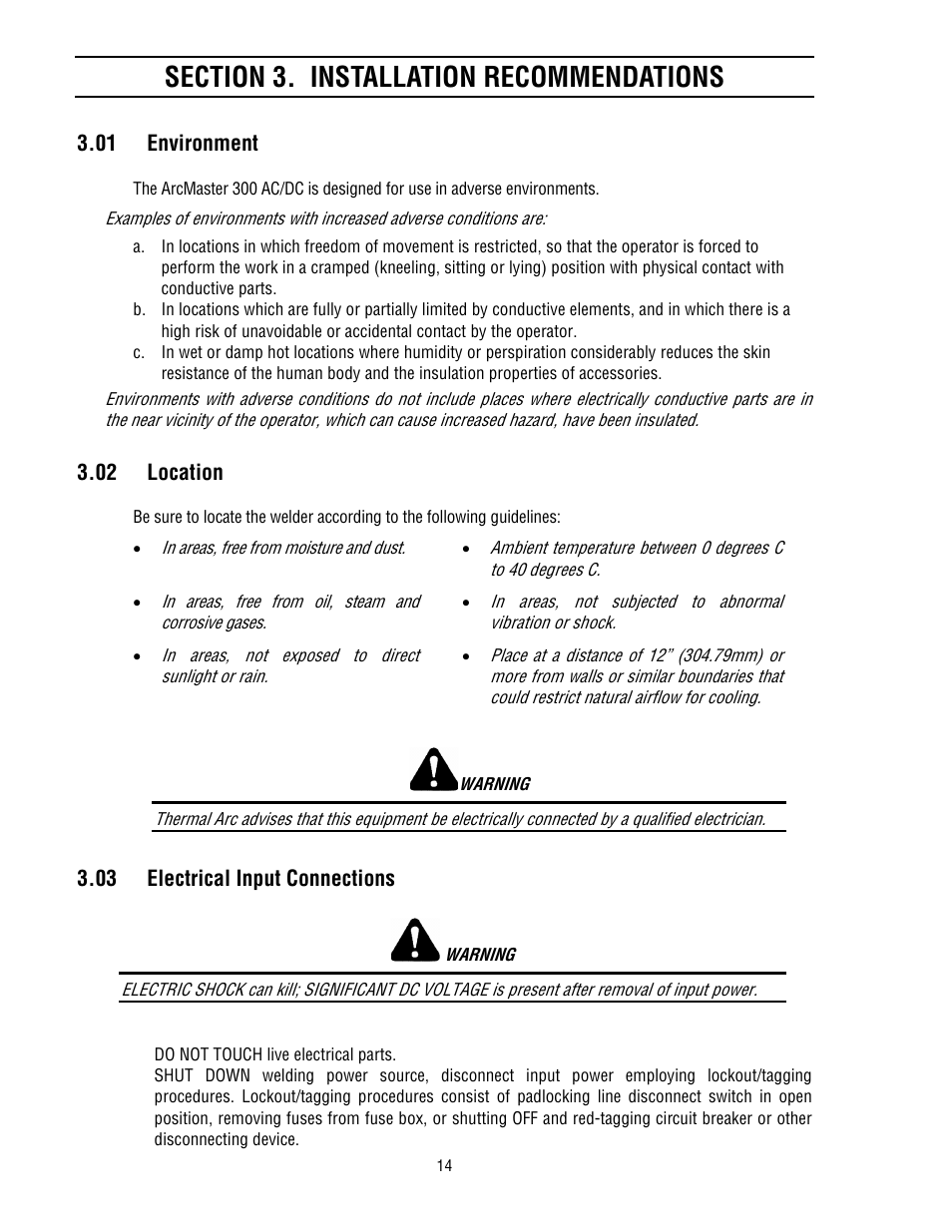 Tweco 300 ACDC Arcmaster User Manual | Page 20 / 66