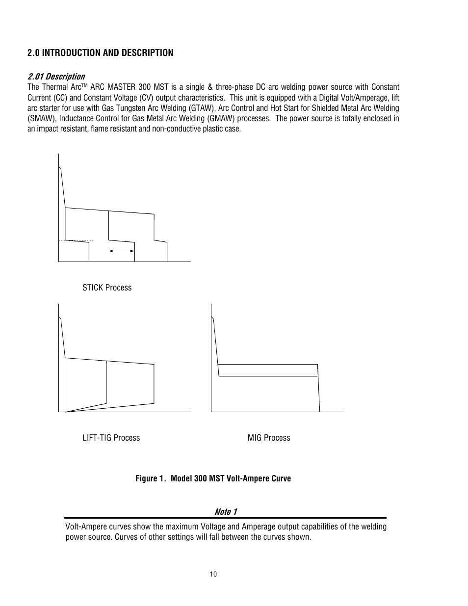 0 introduction and description 2.01 description | Tweco 300 MST Arcmaster User Manual | Page 16 / 66