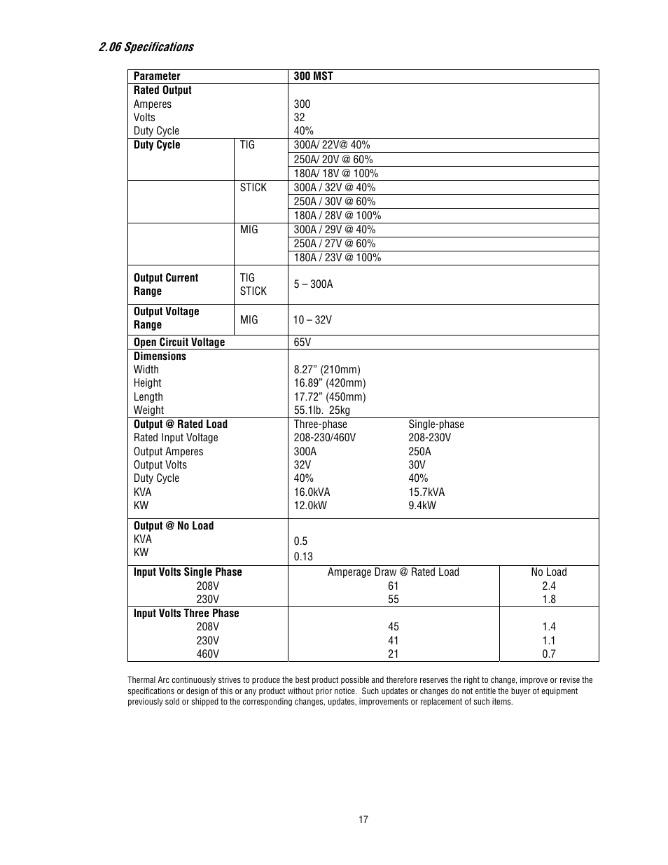 Tweco 300 MST Arcmaster User Manual | Page 23 / 66