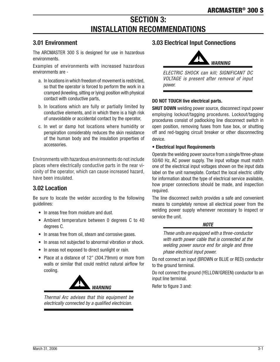 Arcmaster, 300 s | Tweco 300 S Arcmaster User Manual | Page 19 / 60