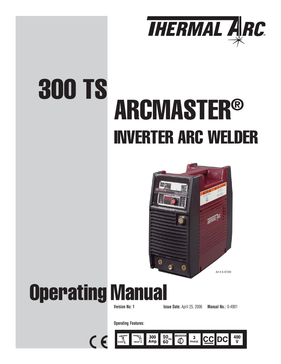 Tweco 300 TS Arcmaster(April2006) User Manual | 66 pages