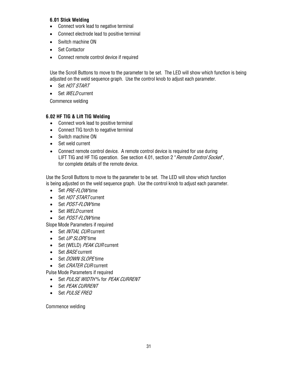 Tweco 300 TS Arcmaster(April2006) User Manual | Page 37 / 66