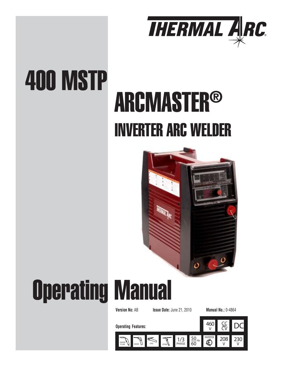Tweco 400 MSTP Arcmaster User Manual | 78 pages