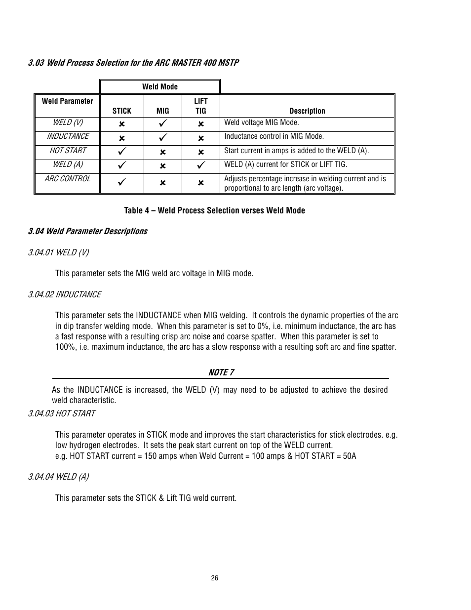 Tweco 400 MSTP Arcmaster User Manual | Page 32 / 78