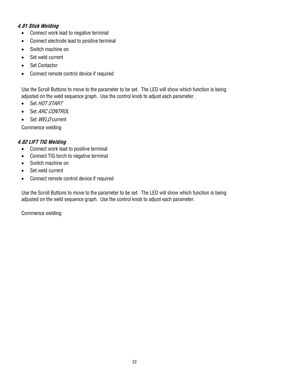 Tweco 400 MSTP Arcmaster User Manual | Page 38 / 78