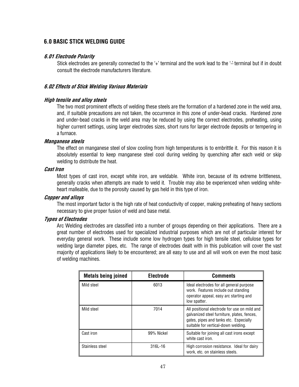 Tweco 400 MSTP Arcmaster User Manual | Page 53 / 78