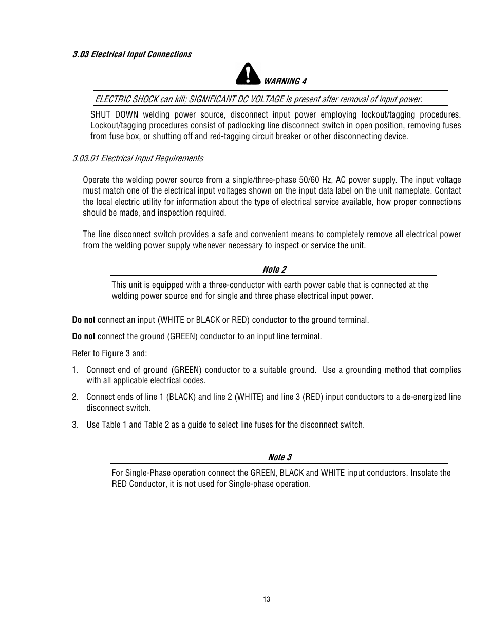 Tweco 400 TS Arcmaster User Manual | Page 20 / 66