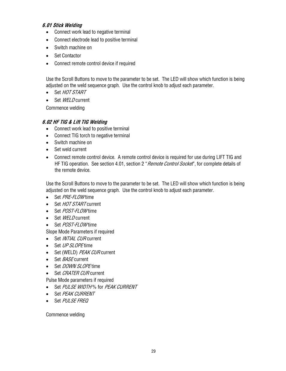 Tweco 400 TS Arcmaster User Manual | Page 36 / 66