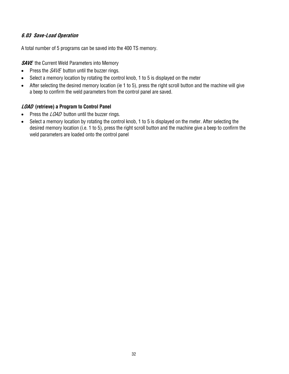 Tweco 400 TS Arcmaster User Manual | Page 39 / 66