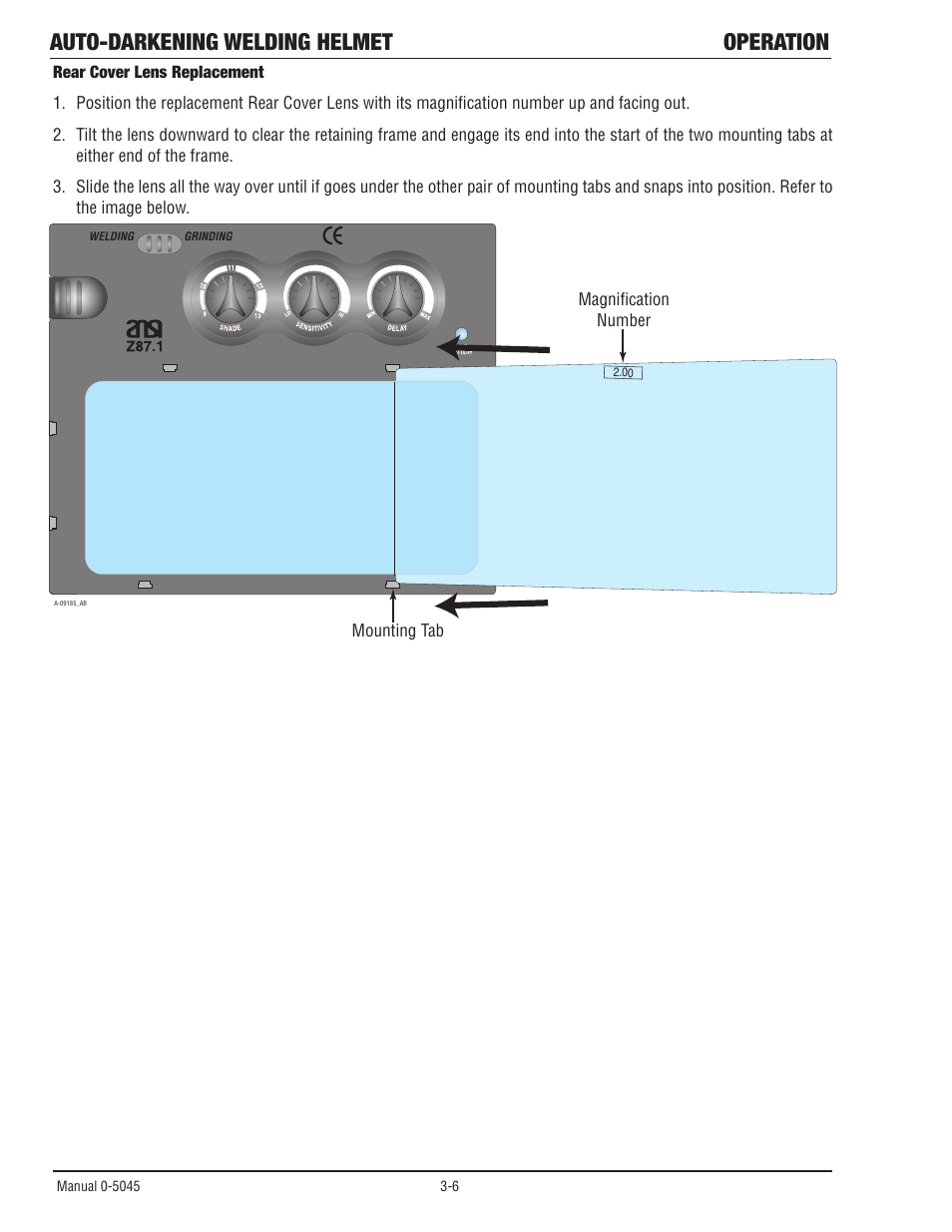 Auto-darkening welding helmet operation | Tweco Auto Darkening Welding Helmet User Manual | Page 27 / 37