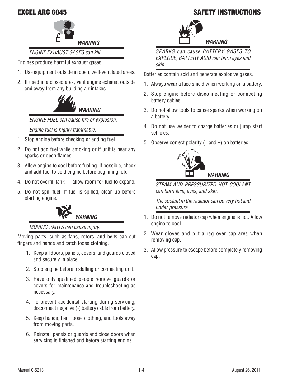 Excel arc 6045 safety instructions | Tweco 6045 Excel Arc User Manual | Page 10 / 48