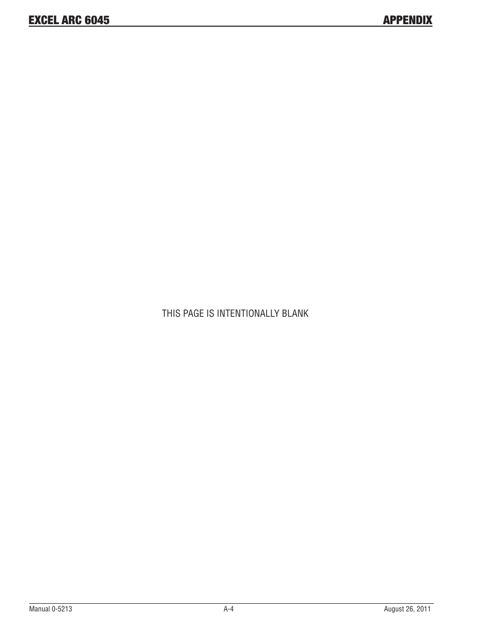 Excel arc 6045 appendix | Tweco 6045 Excel Arc User Manual | Page 42 / 48