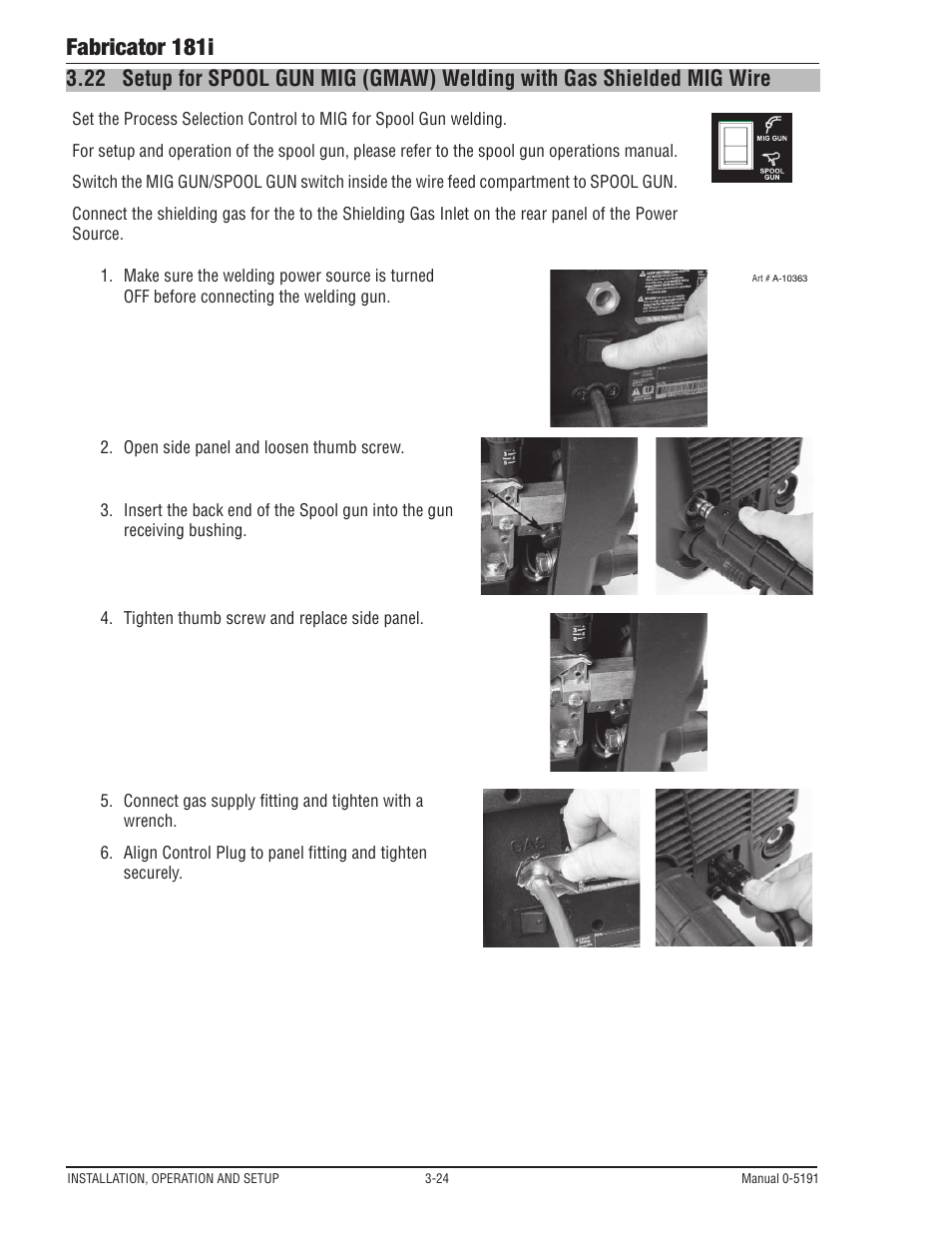 Fabricator 181i | Tweco 181i Thermal Arc Fabricator User Manual | Page 54 / 96