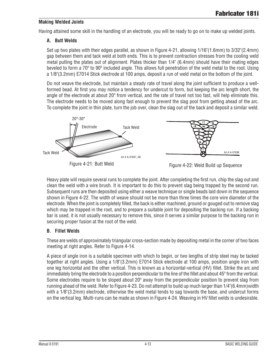 Fabricator 181i | Tweco 181i Thermal Arc Fabricator User Manual | Page 71 / 96