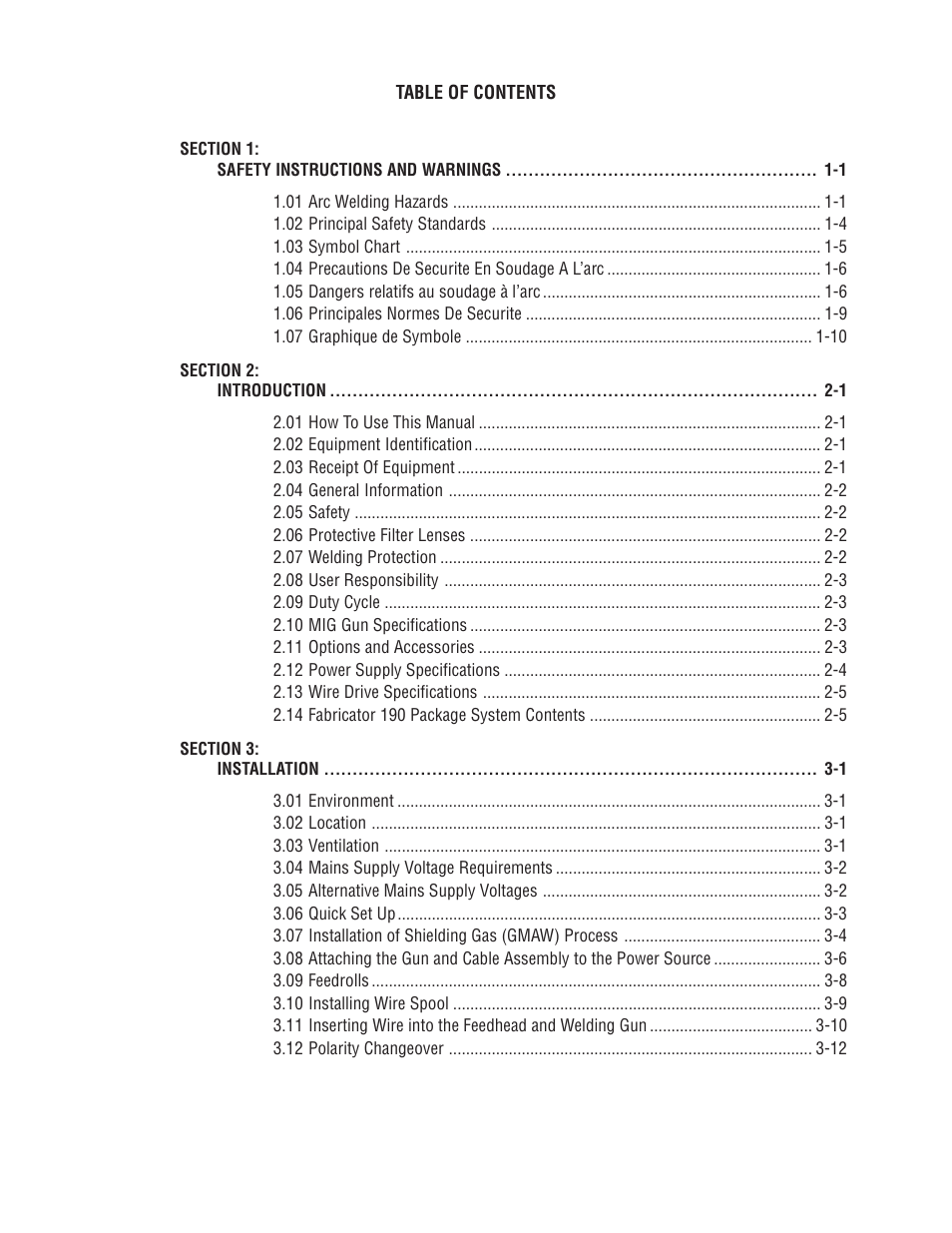 Tweco 190 MIG Thermal Arc Fabricator User Manual | Page 4 / 64