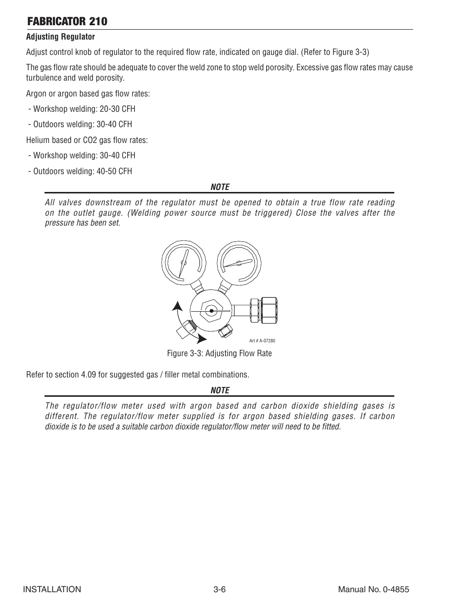 Fabricator 210 | Tweco 210 MIG Thermal Arc Fabricator User Manual | Page 28 / 72