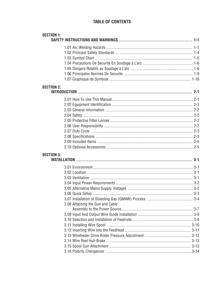 Tweco 210 MIG Thermal Arc Fabricator User Manual | Page 4 / 72