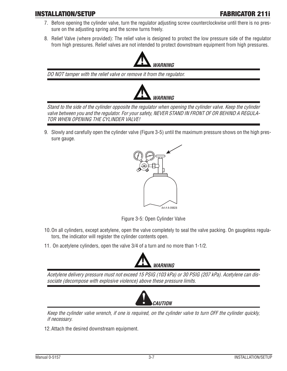 Installation/setup fabricator 211i | Tweco 211i Thermal Arc Fabricator User Manual | Page 39 / 96