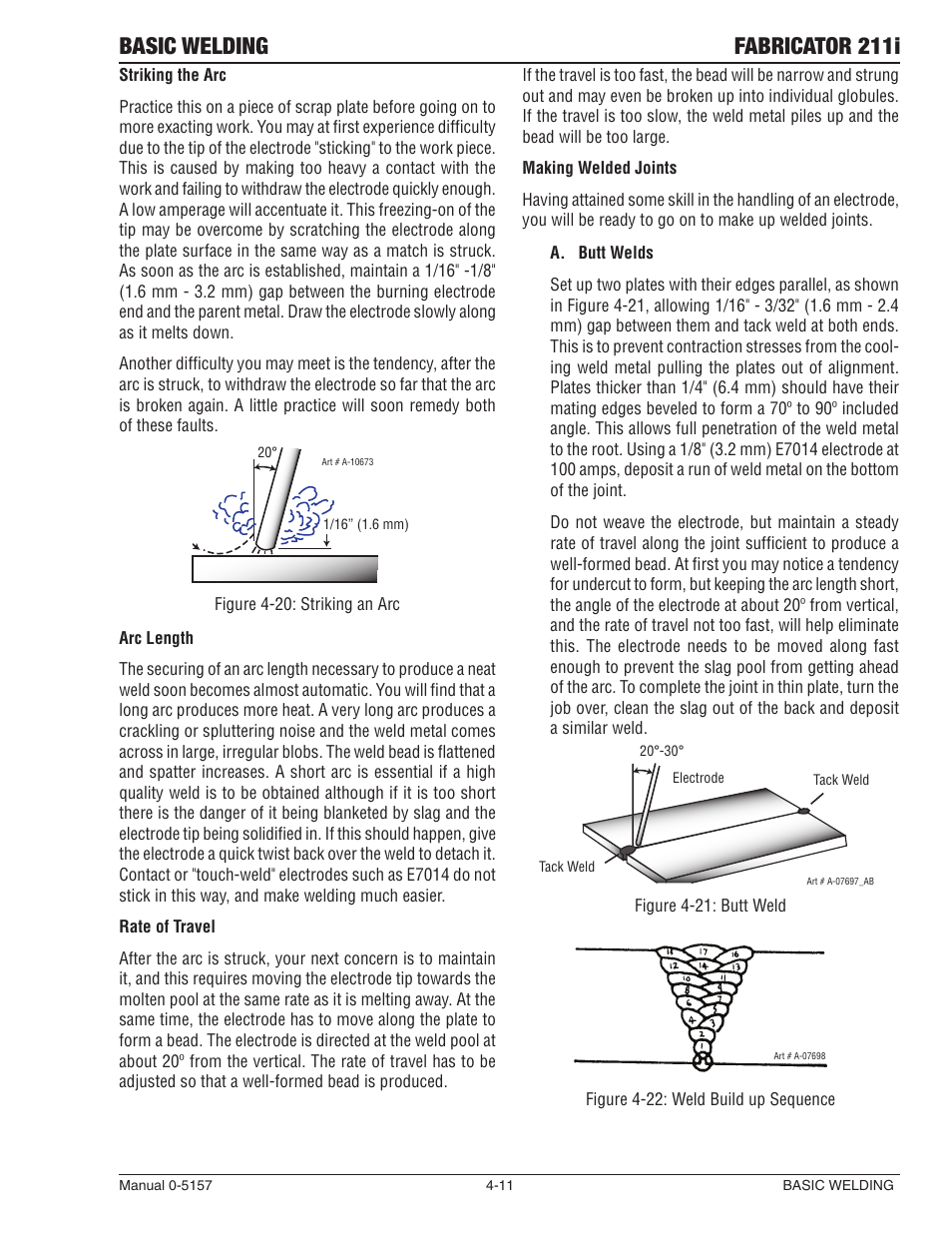 Basic welding fabricator 211i | Tweco 211i Thermal Arc Fabricator User Manual | Page 71 / 96