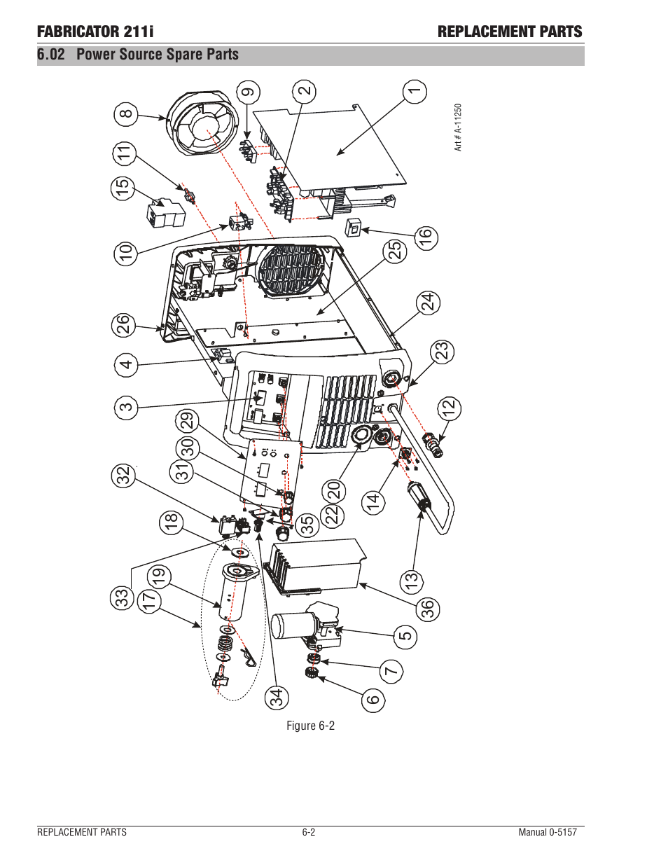 02 power source spare parts, Power source spare parts -2 | Tweco 211i Thermal Arc Fabricator User Manual | Page 90 / 96
