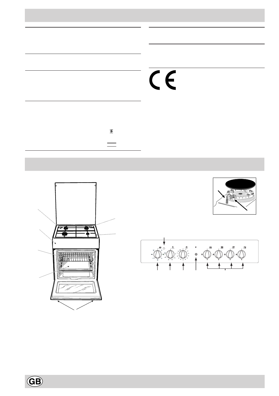 Technical specifications, Cooker with multifunction oven | Indesit K6G52S/R User Manual | Page 18 / 40