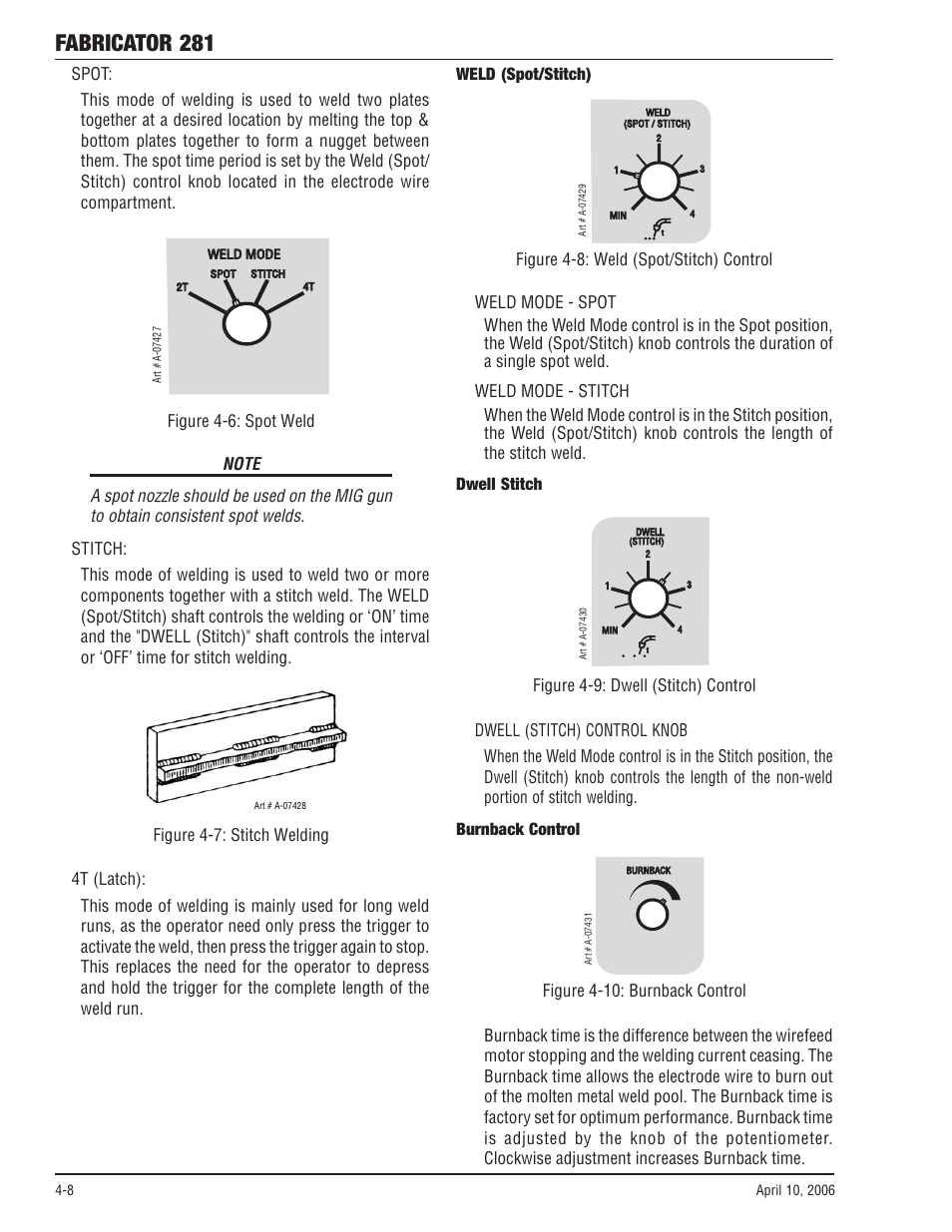 Fabricator 281 | Tweco 281 Thermal Arc Fabricator User Manual | Page 46 / 76