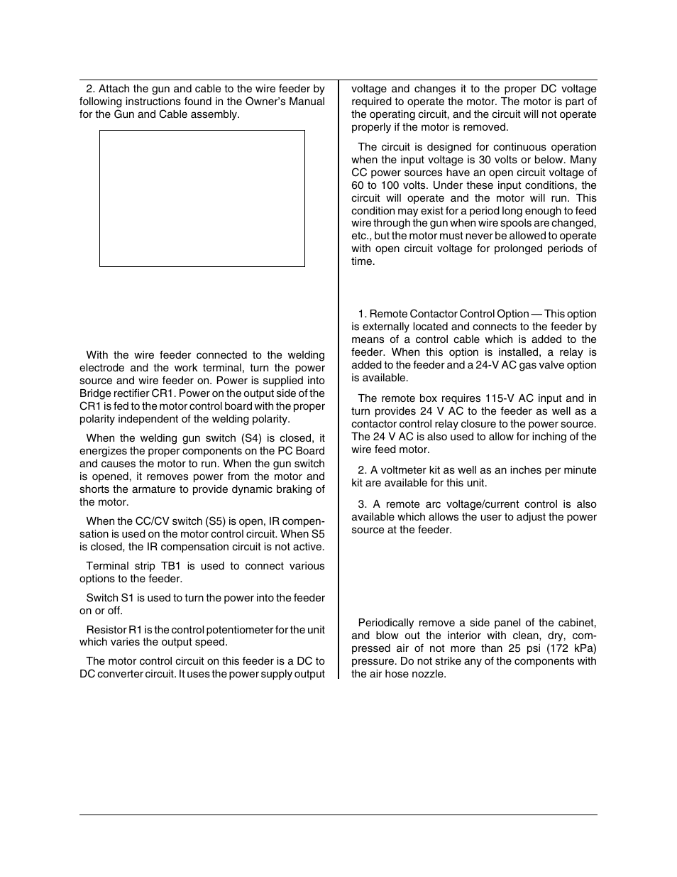 Operation, Maintenance | Tweco 2460 Heavy Duty CC CV Control Wire Feeder User Manual | Page 27 / 58