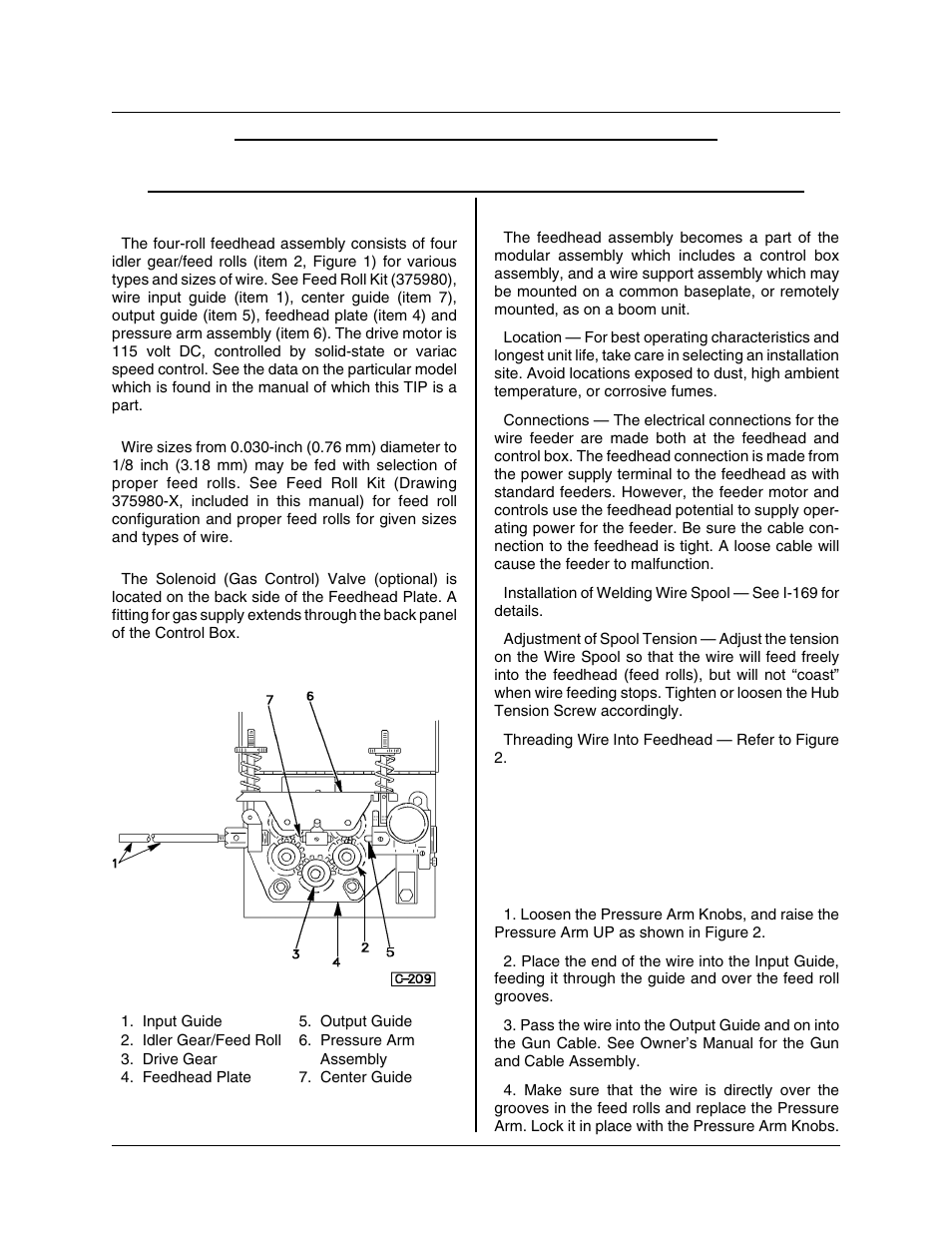 Installation | Tweco 2460 Heavy Duty CC CV Control Wire Feeder User Manual | Page 31 / 58