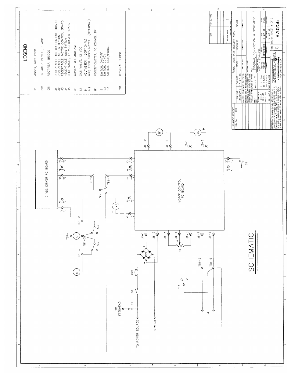 Tweco Hefty II CC CV Voltage Sensing Wire feeder User Manual | Page 45 / 49
