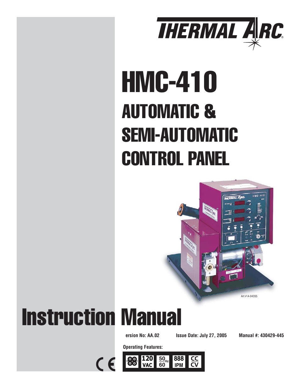 Tweco HMC-410 User Manual | 104 pages