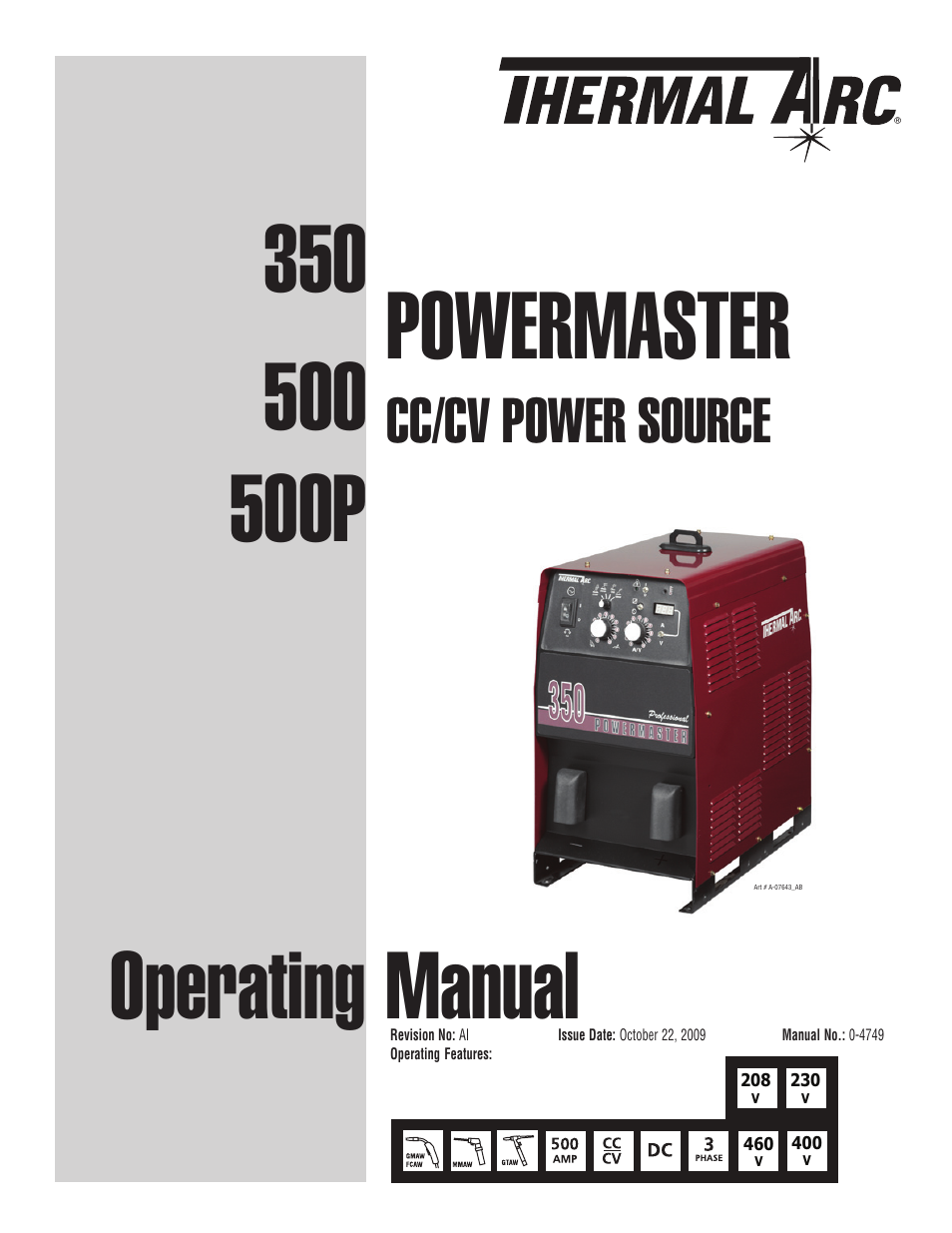 Tweco 500P PowerMaster User Manual | 70 pages