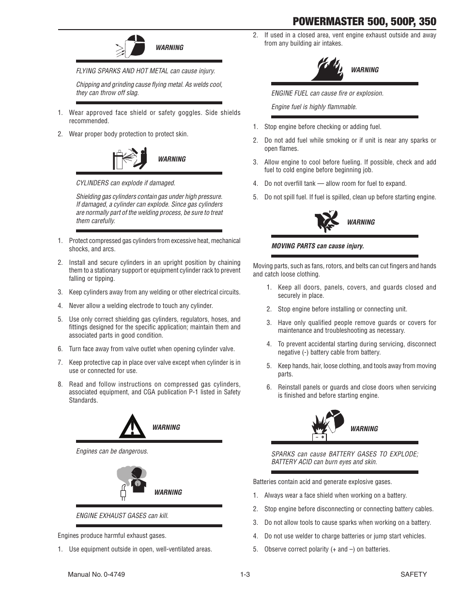 Tweco 500P PowerMaster User Manual | Page 9 / 70