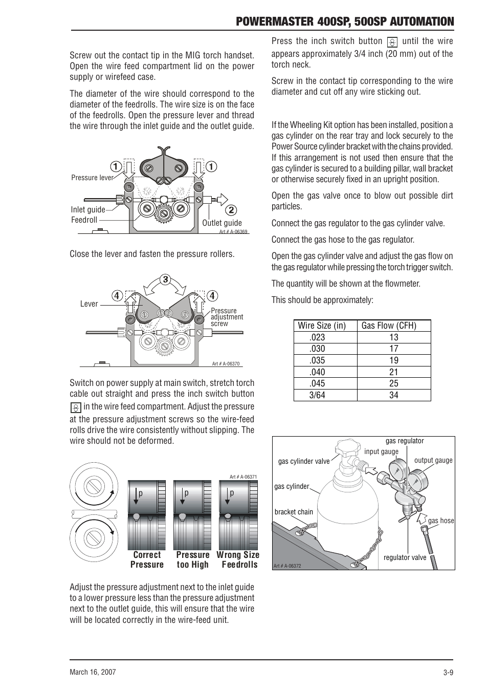 Tweco 500SP PowerMaster Automation User Manual | Page 33 / 80