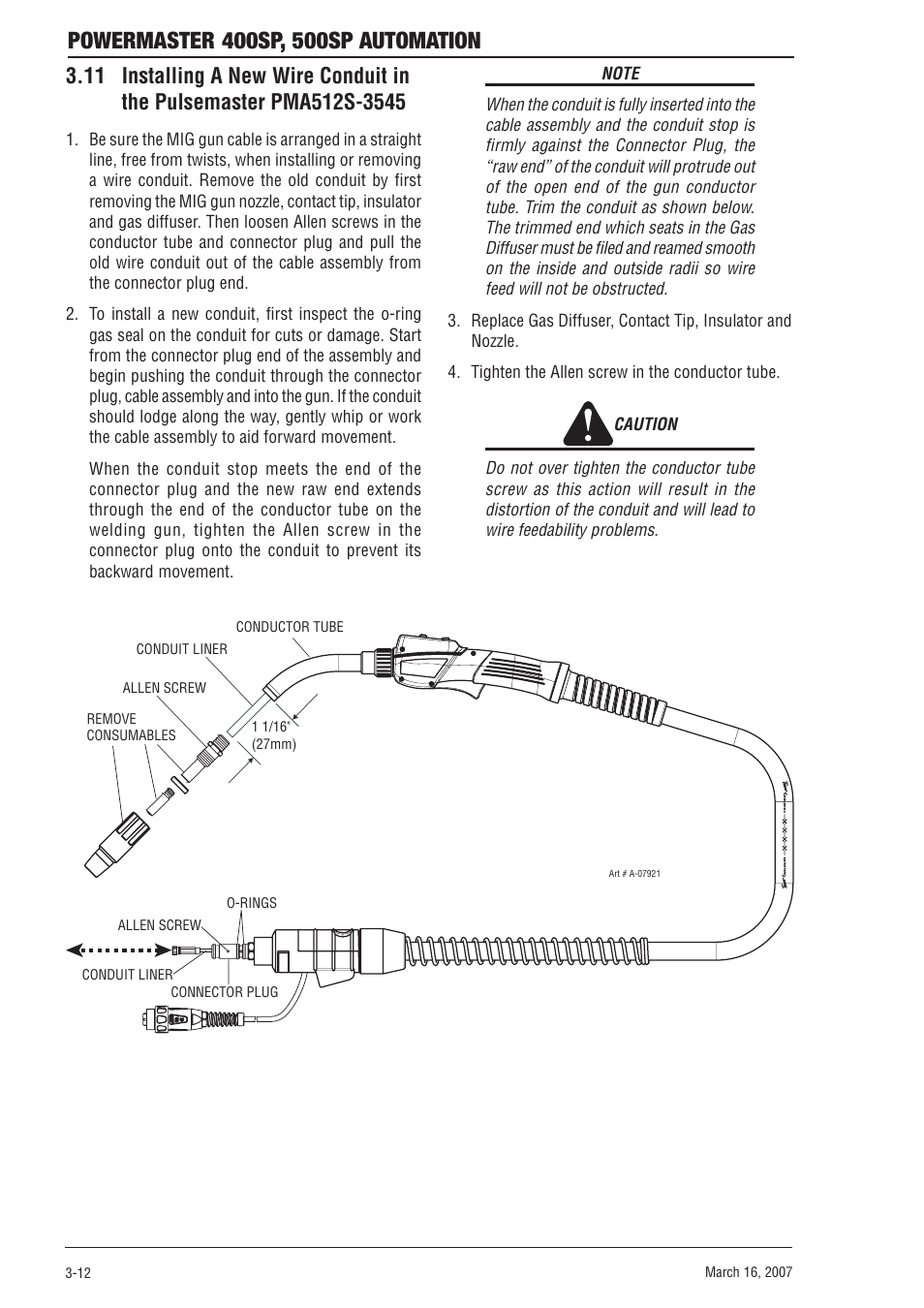 Tweco 500SP PowerMaster Automation User Manual | Page 36 / 80