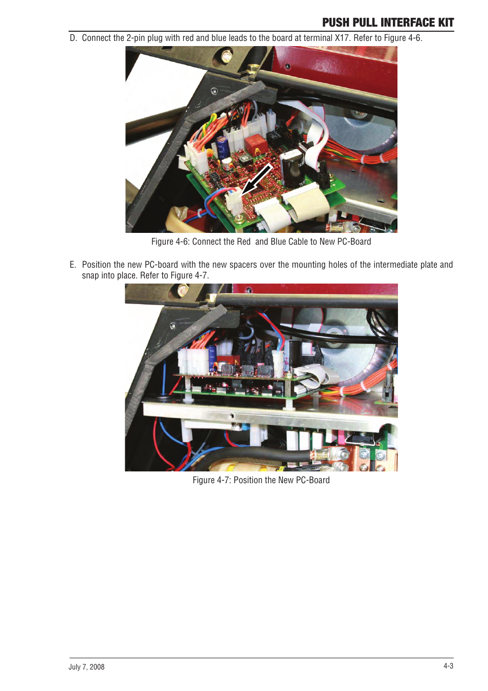 Push pull interface kit | Tweco SP SERIE PowerMaster User Manual | Page 25 / 32