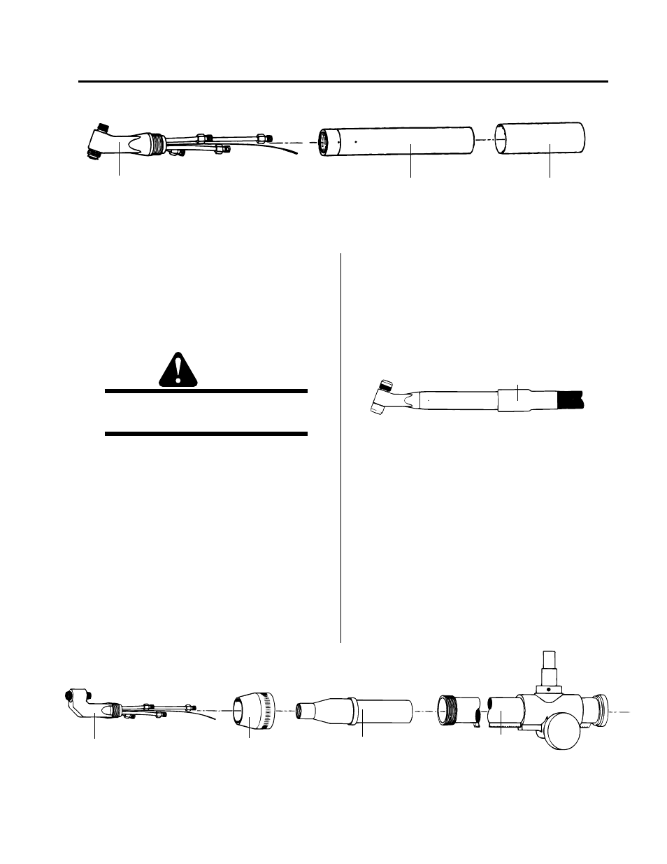 Installation, Unpacking new equipment, Hand torch installation | Machine torch installation, Installation -1, Hand torch installation (figure 2-a), Machine torch installation (figure 2-c) | Tweco PWH-M 2A User Manual | Page 17 / 32