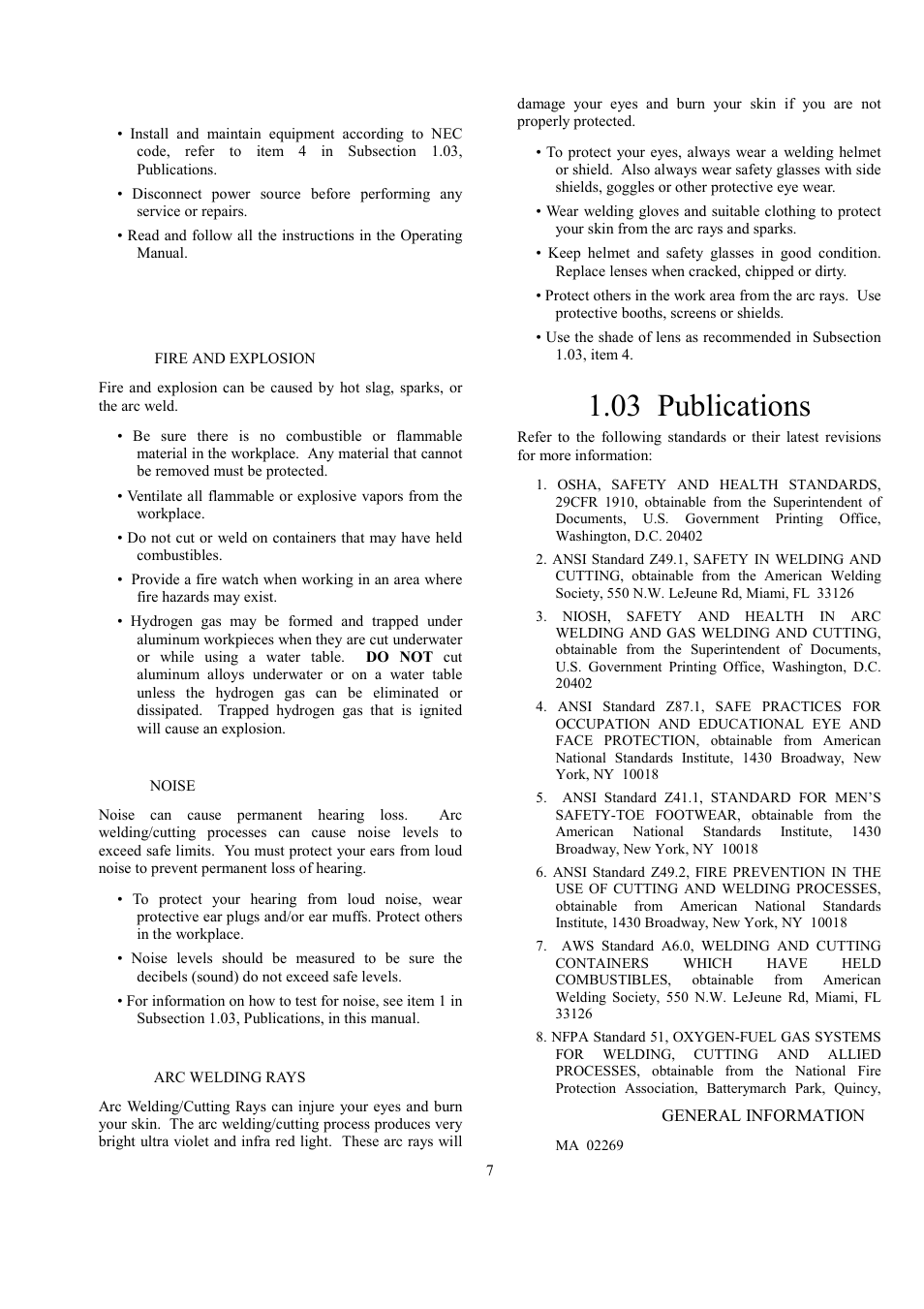 03 publications | Tweco Raider 10,000 Pro User Manual | Page 7 / 34
