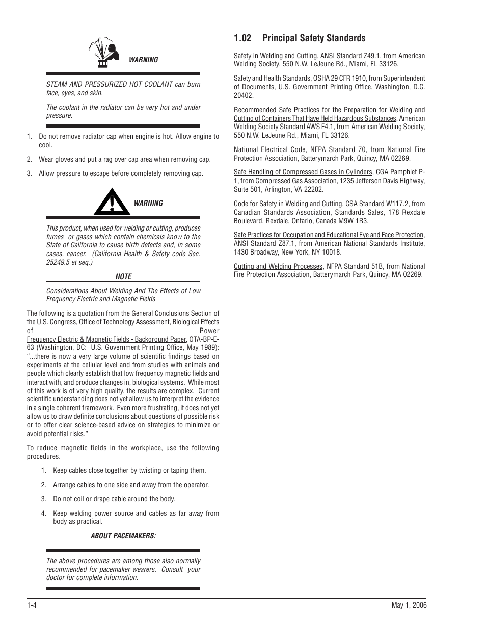 02 principal safety standards, 02 principal safety standards -4 | Tweco A 2000 Ultra-Feed User Manual | Page 10 / 44