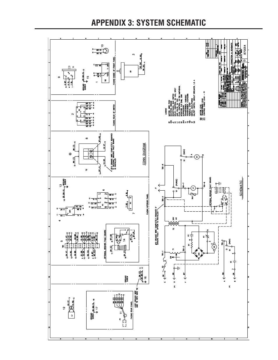 Appendix 3: system schematic | Tweco A 2000 Ultra-Feed User Manual | Page 37 / 44